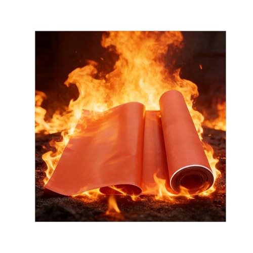Manta de soldadura, tela ignífuga para protección contra chispas, fibra de vidrio y silicona, tela resistente al calor para construcción y escudo de banco de trabajo
