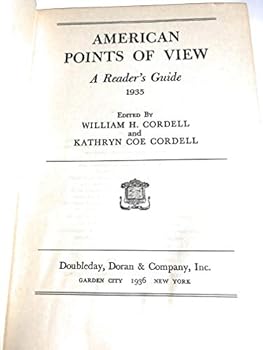 Hardcover American Points of View; a Reader's Guide, 1935 Book