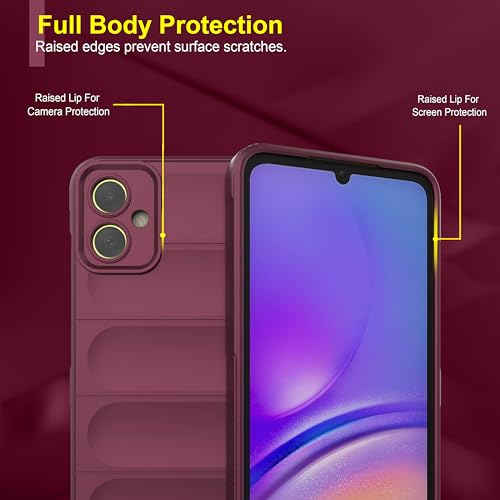 Image of Zapcase Back Case Cover for Samsung Galaxy F05 | Compatible for Samsung Galaxy F05 Back Cover | Liquid Silicon Magic Case with Camera Protection | Plum