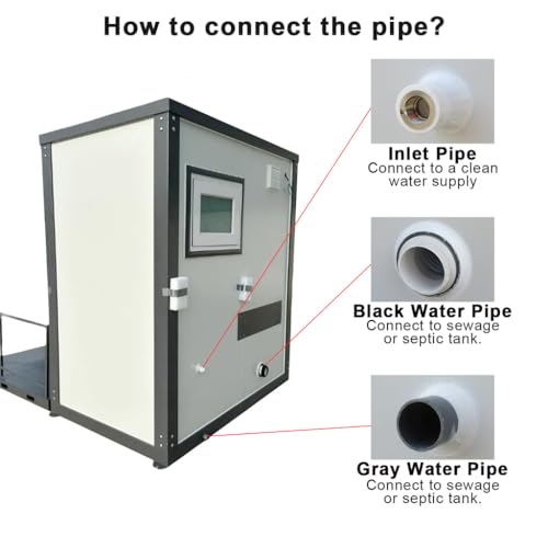 Image of Handicap-Accessible Portable Restroom for Disabled, Outdoor Mobile Toilet for Concerts, Conventions, Construction, Sporting Events