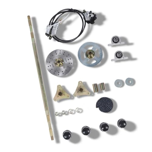 Kit de Eje Trasero Directo para Go Kart, Kit de Mejora de Rendimiento Robusto para Quads ATV, Reemplazo de 29 Pulgadas de Ruedas de Metal con Cubos