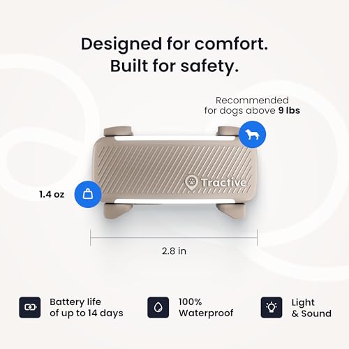 Tractive Smart Dog GPS Tracker | Live Pet Tracker with Virtual Fence | Vital Signs Monitoring of Heart & Respiratory Rate | Bark Monitoring | Dog Collar Attachment (Brown) - Image 6