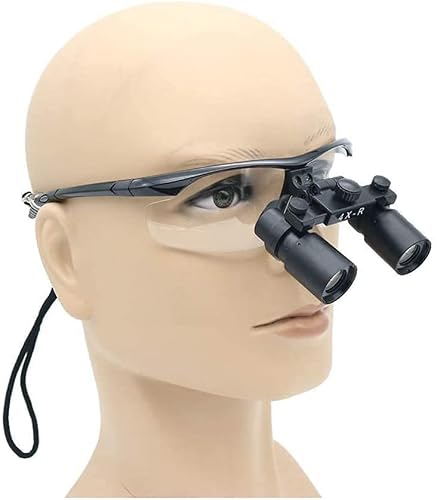 asdchZen Magnifier With Light,Dental Surgical 4X Magnifiers Binocular Headband Loupes With Headlights, Magnifying Glass For Stomatology,Gynecology,Cardiology,Brain Surgery And Ophthalm