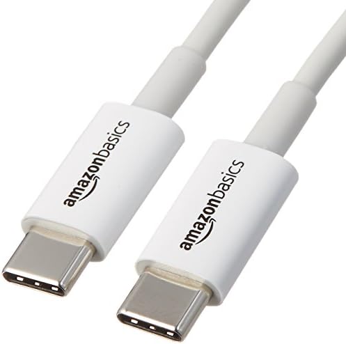 Amazon Basics USB Type-C to USB Type-C 2.0 Cable - 1.8 m - White