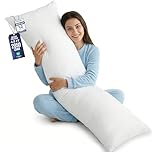 Utopia Bedding Bolster Pillow Pack of 1, (Double, 4Ft 6 Inch), Full Body Pillow, Soft Hollowfiber Filling, Long Pregnancy Pillow for Maternity Support and Side Sleeper (White)