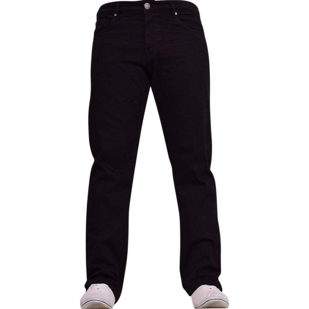 SpindleMens Straight Leg Jeans - 100% Cotton - Regular Fit - Zip Fly Denim Pants - Work Jeans Sizes 30-48 Inch Waist