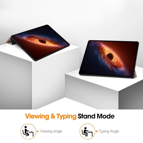 Étui Honor MagicPad 4 12,3'' 2026 housse fine or rose avec support à double angle - 3