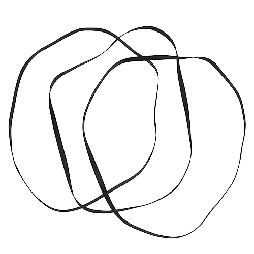 Mikikit 3pcs Rubber Turntable Drive Belt for Recorder Noise