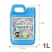 Lulu Home 33.8 OZ/1 L Concentrated Bubble Solution, Refill for Bubble Machines, Giant Wands, and Blowers - Up to 2.5 Gallons for Kids' Birthday Parties