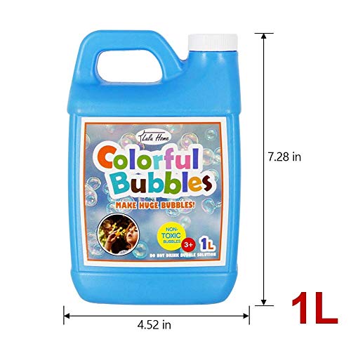 lulu home concentrated bubble solution 1 l 338 oz refill for bubble machines giant wands and blowers - up to 25 gallons for kids39 birthday parties