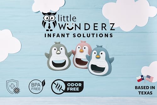 Image of Birdy Buddy Teether, Teether - Non Drop, Soothing Teething Toy for Infants, Gray