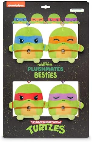 TeeTurtle Plushmates TMNT Besties Keychain 4 Pack image 4
