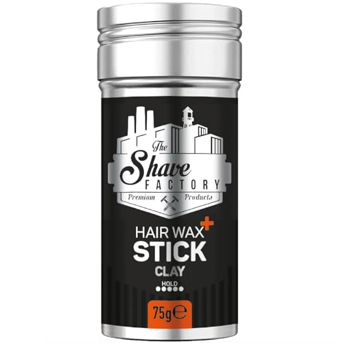 The shave factory Hair Wax Stick, styling duradero 2.7 Oz, 2 piezas miniatura 2