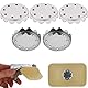 Seifenhalter Ersatz Plättchen, 5 Stück, Ø 23 mm, Edelstahl, für magnetische Seifenhalter, zum Eindrücken in Handseifen, Seifenmagnete Platten, Magnetismus Seifenhalterung, Ersatzplättchen Magnet Seife