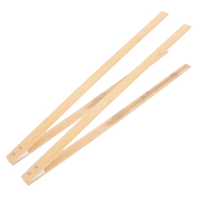 Unomor Bamboo Garbage Picker Grabber Tool 2 Pcs Trash Grabber Tool with Long Handle for Parks Streets and Outdoor Cleaning Lightweight Reaching for Easy Litter Collection