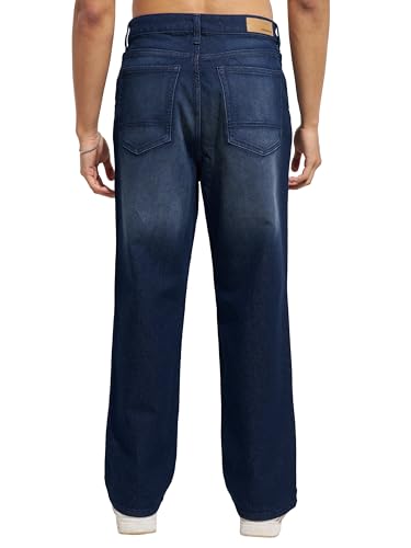 Image of Highlander Men's Straight Relaxed Fit Jeans | Stretchable | Everyday Comfort & Style| Jeans for Man|Premium Cotton Blend