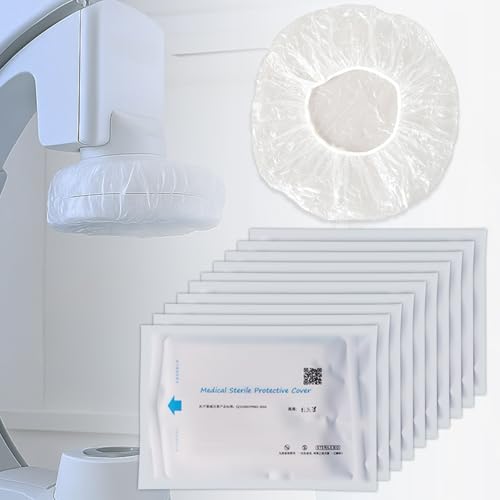 Disposable CT Machine Head Cover, C-Arm DSA Balloon Tube Protector Guard for X-Ray Machines, Latex Free, Sterile Individual Packaging, Waterproof & Dustproof, 24" Dia (10 Pcs)