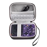 Carrying Case Cover for R36S R35S RG353V RG35XX Plus RGB20S Handheld Game Console, Portable Hard Travel Storage Bag Protective Handbag Game Accessories (Black Grey) - Image 1
