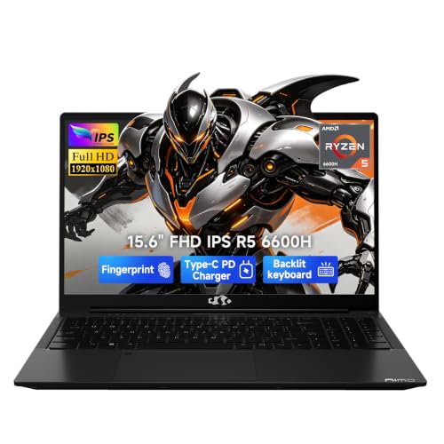 Image of NIMO 15.6 inch AI-Creator-Laptop, 6-Core AMD R5-6600H 32GB RAM 1TB SSD