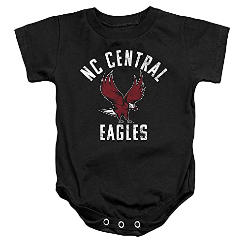 North Carolina Central University Official Eagles Logo Unisex Infant Snap Suit for Baby,Black, 18 Months