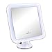 Produktbild S/O Led Spiegel 7-Fach Vergrößerung mit Saugnapf LED Schminkspiegel ca. 16,5 cm Schminkspiegel mit Led Make up Spiegel mit Beleuchtung