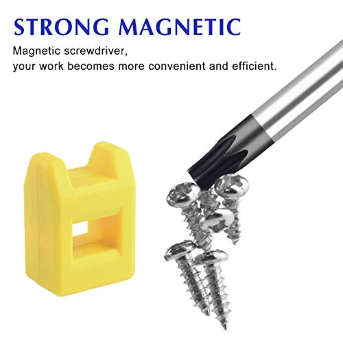 Iebuobo Extra Long Torx Screwdrivers Set, Length 12-Inch T10-T30, Plus Long Star Screwdrivers, Setwith Magnetizer/Demagnetizer Tool 6-Piece #TOP2