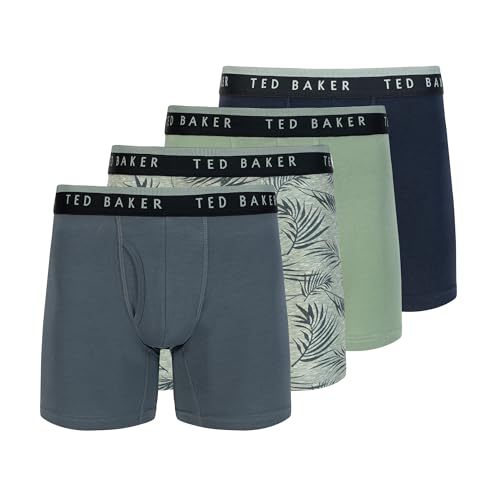 Ted Baker Men's 4 Pack Cotton Stretch Boxer Briefs