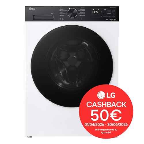 LG F4NX5009TKB Lavatrice Intelligente 9 kg Classe A-40% - Immagine 1