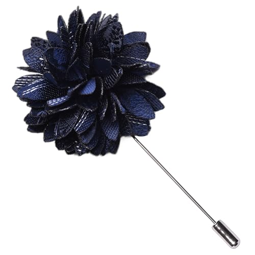 Image of GUSLESON 3.15 inch(8cm) Mens Floral Tie and Lapel Pin Necktie Hankerchief Cufflinks Set for Men