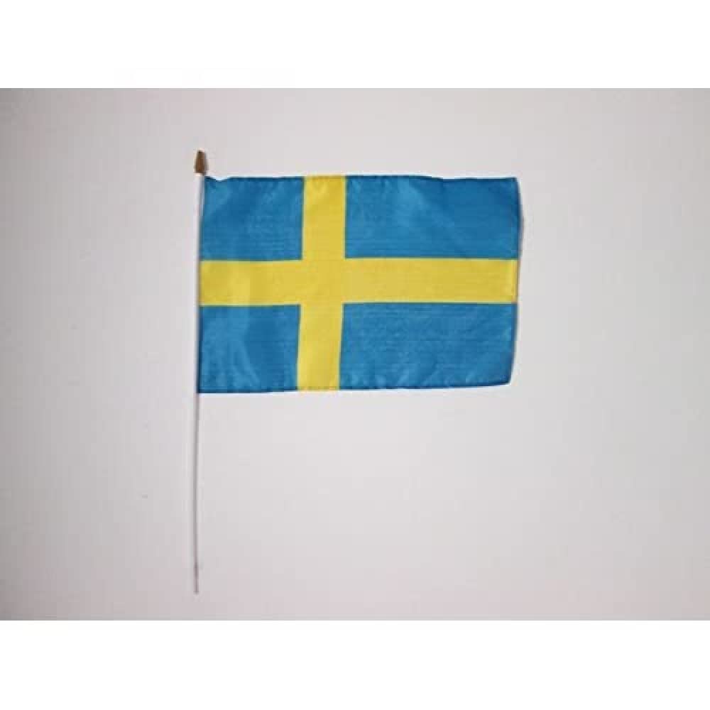 Drapeau Suède 45x30cm lot de 10 pavillons suédois pour décoration et fête