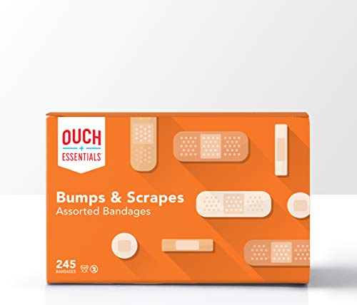 Ouch Essentials Adhesive Bandage Assortment, 245Count