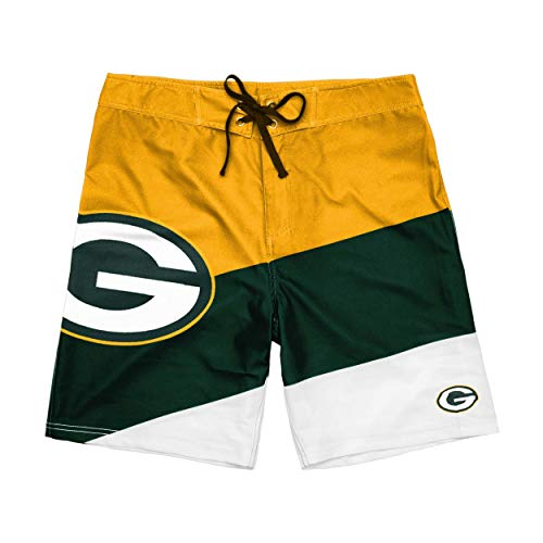 Image of FOCO Mens NFL Team Logo Color Dive Swim Boardshorts