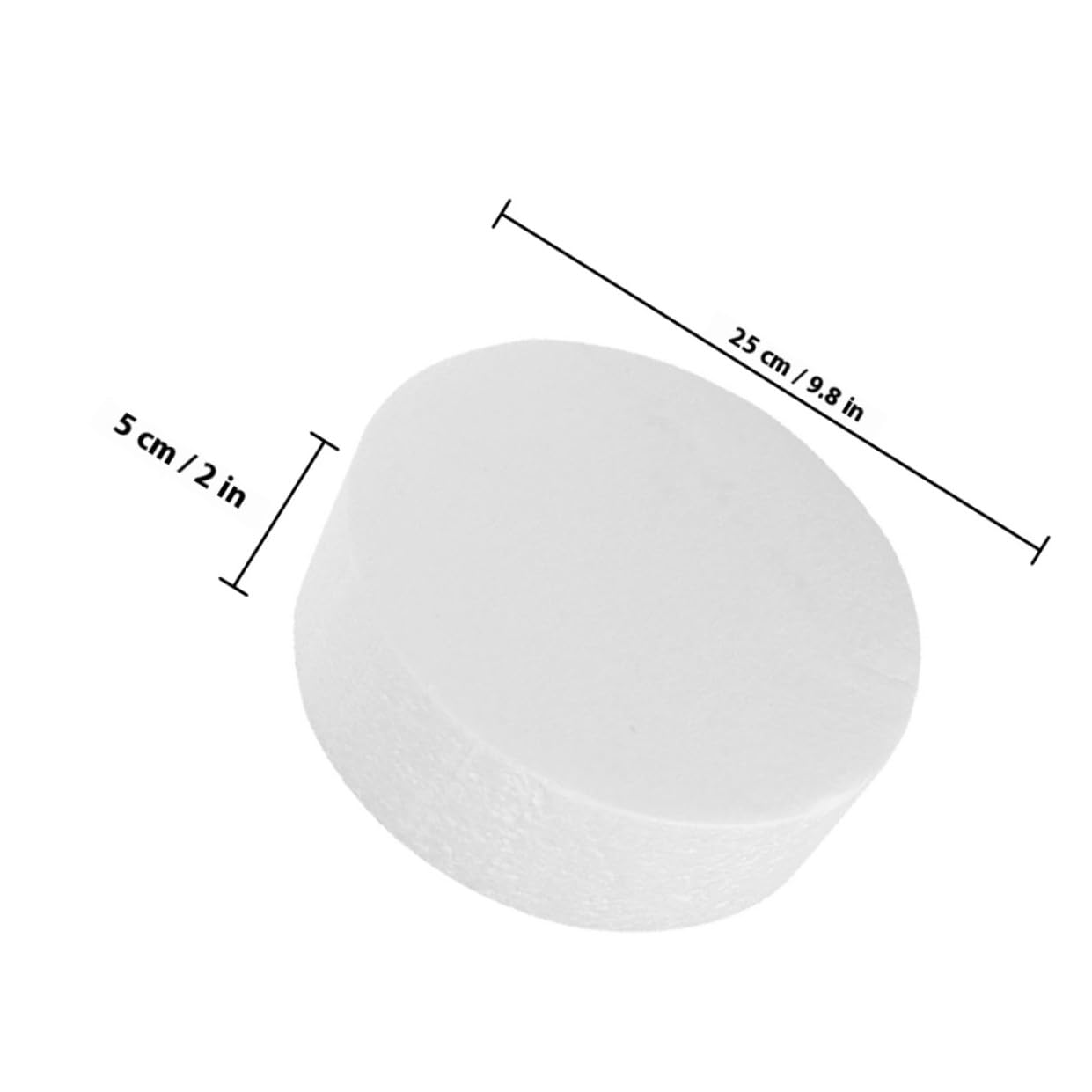 ifundom 5piezas Modelo De Pastel De Espuma Redondo De Maqueta De Pastel para Modelar Tartas Herramienta para Pintar Pasteles para Decoración De Pasteles y Práctica De Pastelería
