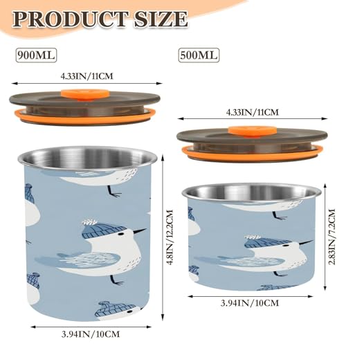 Contenedor de almacenamiento para café al vacío Qilmy 17oz miniatura 3