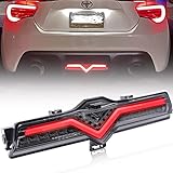 GT86/FR-S/BRZ Red LED Rear Brake Fog Light for 2013-2016 Scion FR-S, 2013-2020 Subaru BRZ, 2013-2020 Toyota 86 White LED Backup Reversing Lights Smoked Lens Reverse Lights Taillights