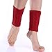 CAVIVIUK Femmes Hiver Côtelé Twist Knit Jambières Crochet Cheville Genou Chaud Guêtres Thermiques Bottes Poignets, Rouge, 1 Paire