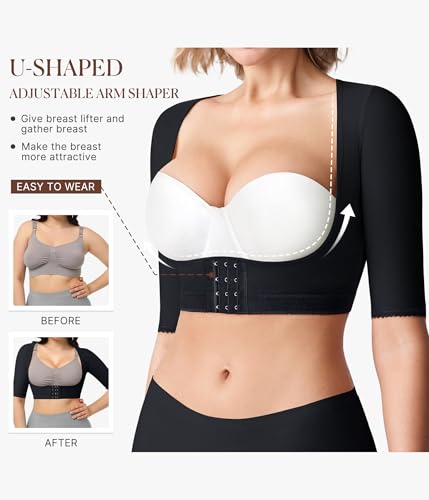 BRABIC Women's Shapewear Tops Post Surgery Compression Sleeve for Arm Shaper2