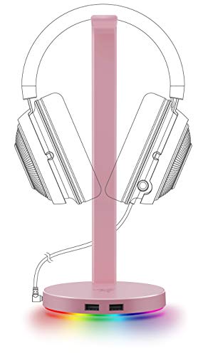 Razer Kraken Kitty Rgb Usb Gaming Headset + Base Station V2 Chroma: Quartz Pink #TOP6