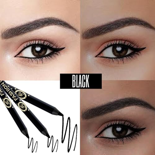 Image of Fashion Colour Super Gliding Kajal | Kajal Black Waterproof Smudge Proof | Long Lasting | High Intensity | Creamy | Jet Black | One Stroke Smooth Application | 24 Hr Long Stay | Kohl-Black (1.2g)