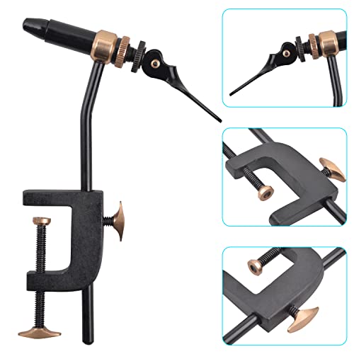 Rotary Fly Tying Vise - Practical Fly Tying Tool with 360° Rotation and Multiple Adjustments for Teasers and Jigs Fly Fishing Hook Tying Tools by AGOOL - Used condition - Image 5