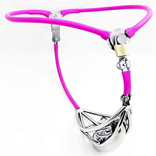 ステンレス鋼の貞操帯貞操ケージ貞操装置、スツール穴、ペニスロック貞操帯男性 、男性用 貞操帯 (Size : 84CM-97CM) - 画像1