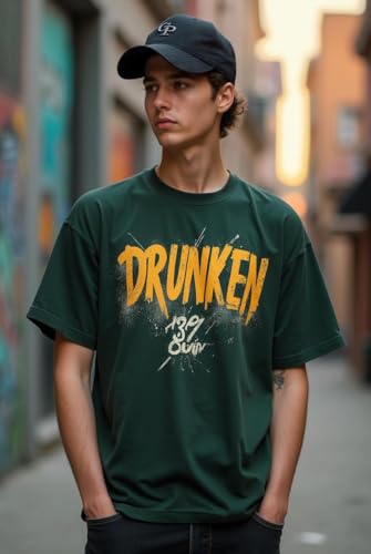 Image of DRUNKEN Cap for Men Women Topi Unisex Head Branded Boy's Girl's Caps Adjustable Strap Summer Sports Cricket Gym Dance Cotton Free Size Free Size Cotton Hat Summer Look Snapback