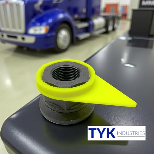 Image of TYK Industries 22mm Loose Wheel Lug Nut Safety Check Indicators 100 Pack - Commercial Truck Wheel Nut Pre-Trip Safety Inspection Tool
