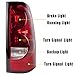 Boine Compatible With 2003 2004 2005 2006 Chevy Silverado 1500 2500 3500 Driver and Passenger Side Tail Light - Bulb and Harness Included