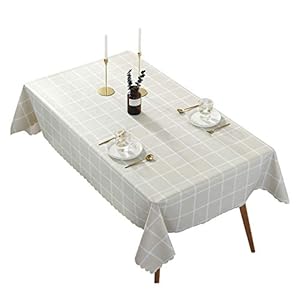 Xgzhsa Pvc-Tafelkleed Rechthoekig Tafelkleed Waterdicht Vlekbestendig Tafelkleed Voor Thuiskeuken Duurzaam Tafelkleed…