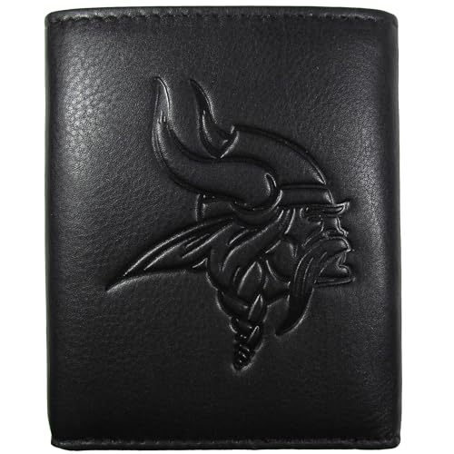 Image of Siskiyou NFL Unisex Embossed Leather Tri-fold Wallet