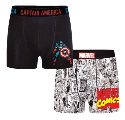 eplusm Avengers Hombre Pack Calzoncillos (Blanco,XL)