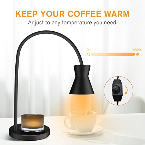 Getohan Candle Warmer Lamp, Dimmable Candle Lamp, 360°Adjustable Gooseneck Jar Candle Warmers Lantern, Compatible With Small & Large Candle, 2 Bulbs Included #TOP3