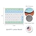 Adult Communication Board - Non-Slip, Portable Letter Chart for Non-Verbal, Stroke Recovery, Effective Visual Aids for Non-Speaking Patients, Pain Scale, QWERTY or ABC (QWERTY)