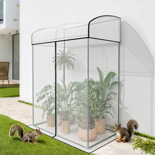 SPECILITE 50"x28"x67" Lean to Garden Plant Netting Mesh Cover, Crop